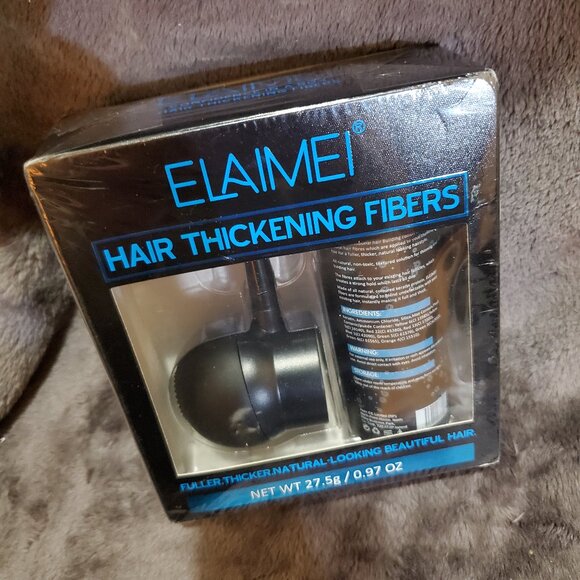 ELAIMEI Hair Building Fibers Kit For Fuller Thicker Natural-Looking Hair 0.97 oz - Picture 1 of 9
